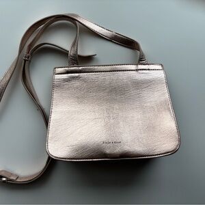 SOLD - PIXIE MOOD Metallic Bottom Closure Adjustable Crossbody Bag Purse
